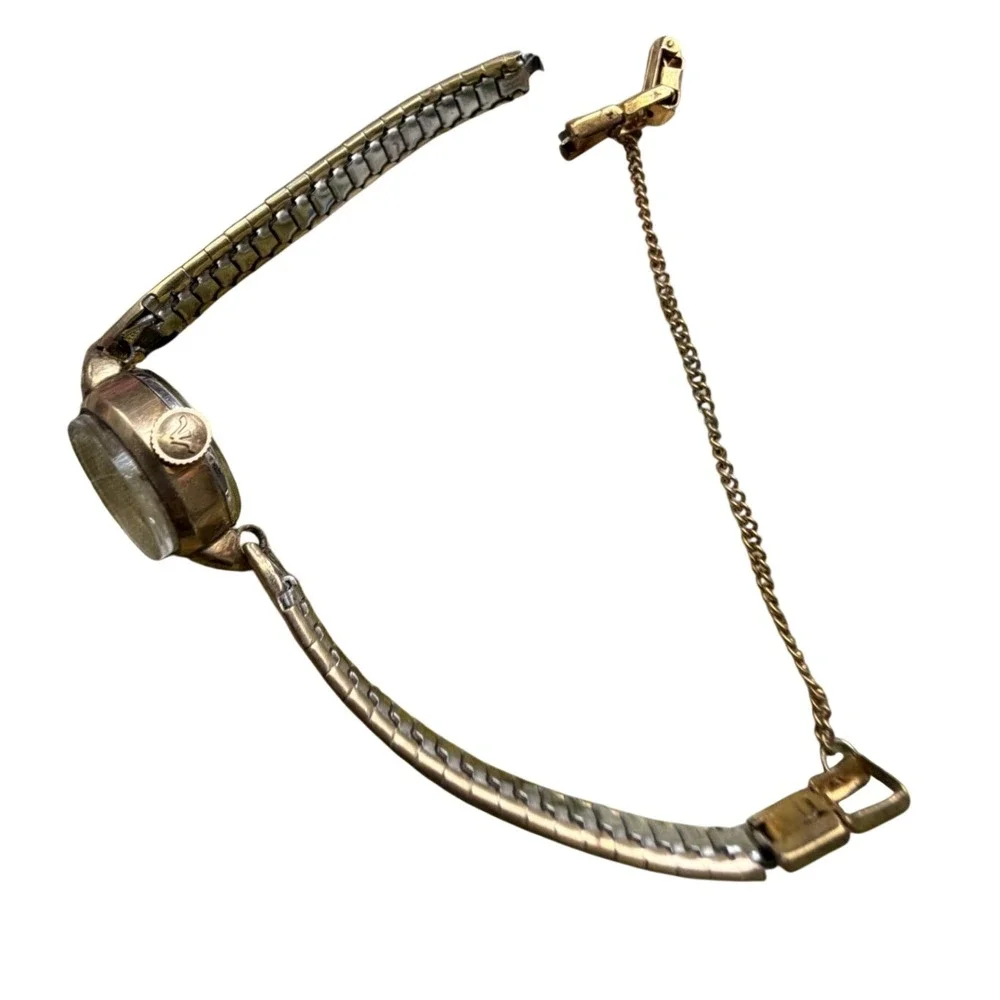 Wittnauer Geneve Watch Women OS Gold Good‎ Vintage 10K RGP Swiss Cocktail Oval